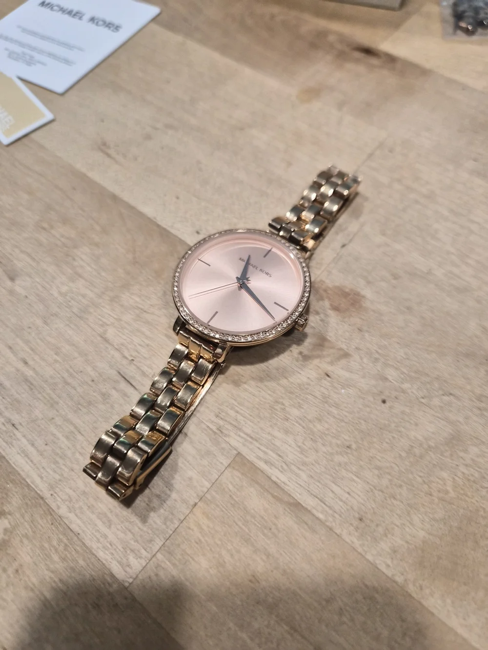 Michael Kors Rose Gold Crystal-Trim Women's Watch